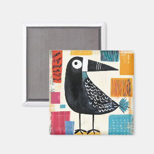 Black Bird Modern Art, Magnet