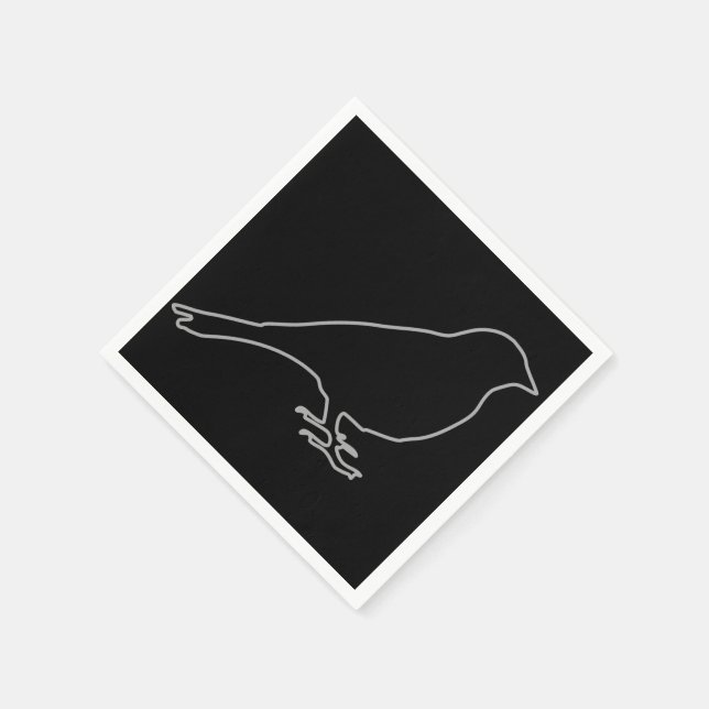 Black Bird Napkins (Corner)