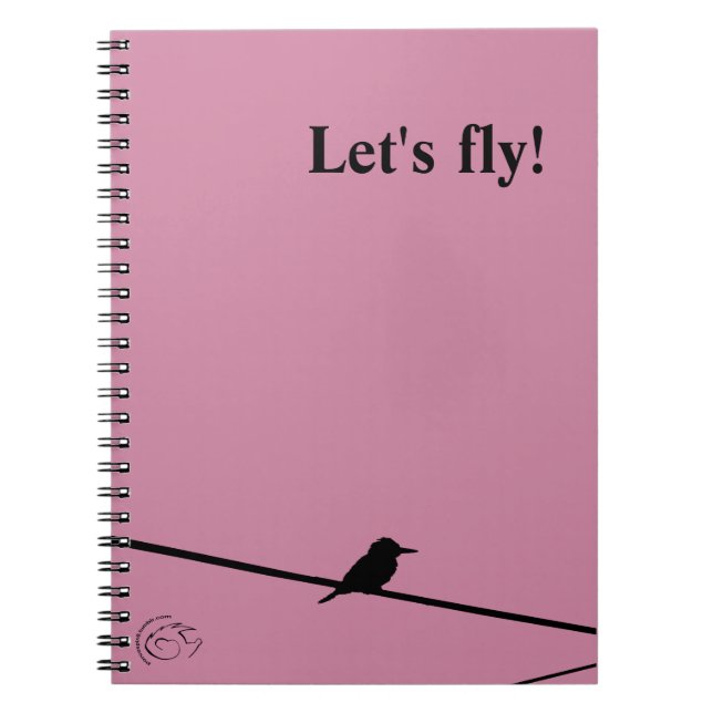 Black bird on a wire notebook (Front)