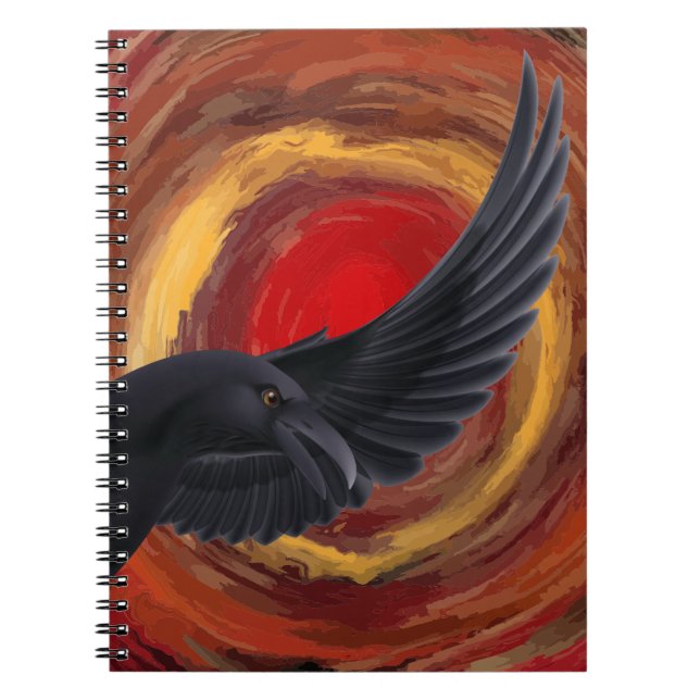 Black Bird Raven Notebook (Front)