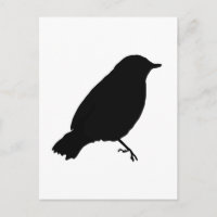 Black Bird Silhouette Unique Gift Present