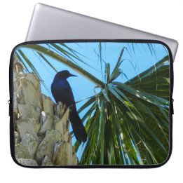Black Bird Tree Laptop Sleeve
