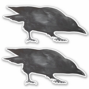 Black Birds Crow Sticker