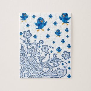 black birds jigsaw puzzle everyone