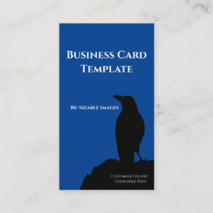 Black Birds Logo Raven Business Card