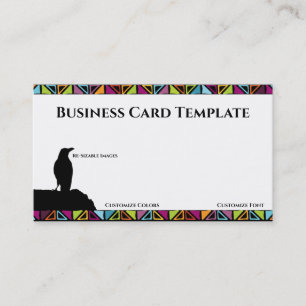 Black Birds Logo Raven Business Card
