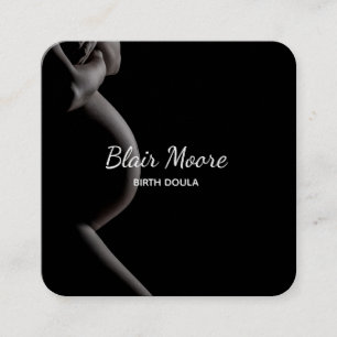 Black Birth Doula Midwife Pregnancy Business Card
