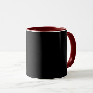 Black-black, simply elegant mug