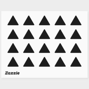 Black-black triangle triangle sticker