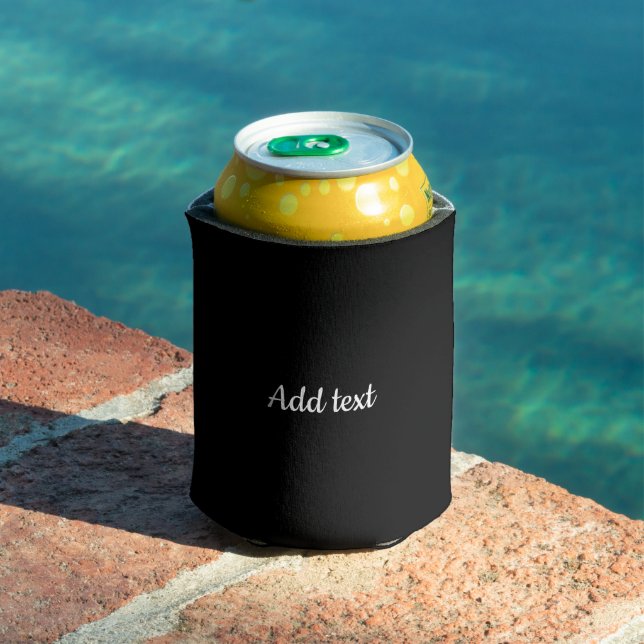 Black-black, white text template can cooler (In Situ Pool)