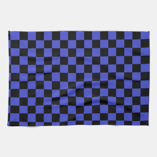 Black Blie Check Kitchen Towel