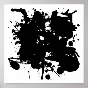 Black blots poster