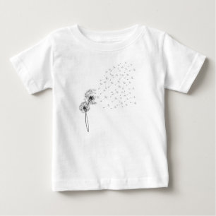 Black Blowing Dandelion T-Shirt