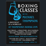 Black & Blue Boxing Gloves, Boxing Class Advert Flyer<br><div class="desc">Black & Blue Boxing Gloves,  Boxing Class Advert Flyers By The Business Card Store.</div>