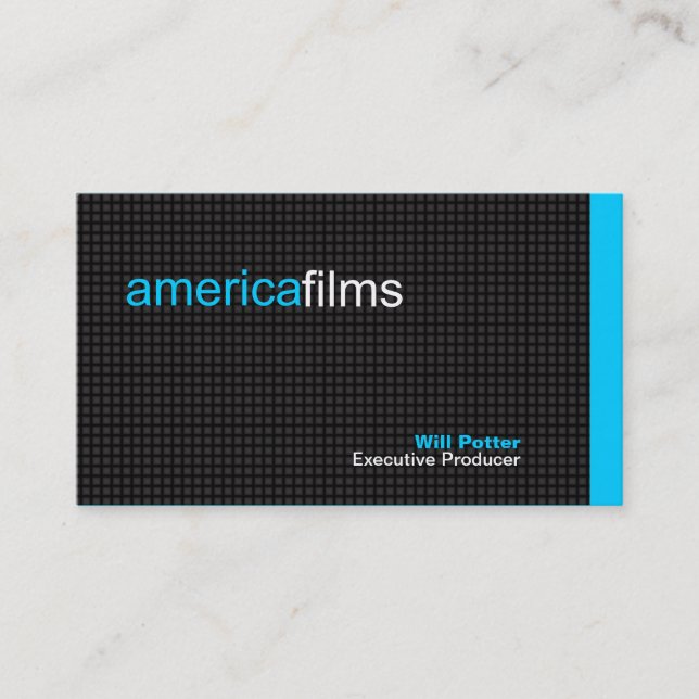 Black & Blue Business Card (Front)