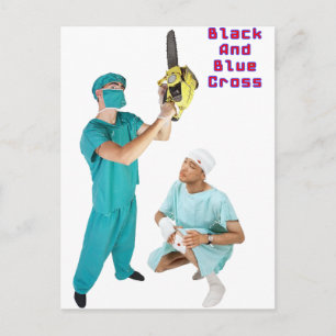 Black & Blue Cross Postcard