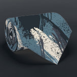 Black Blue Ivory Camouflage Neck Tie<br><div class="desc">Men's tie features a modern camouflage pattern in black,  blue and cream. MORE designs in store. Cool for the office,  a night on the town,  a wedding,  for the groom or groomsmen or give as a gift to your husband,  dad,  brother or best friend. Make a statement!</div>