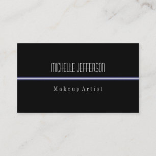 Black Blue Light Standard Size Trend Business Card