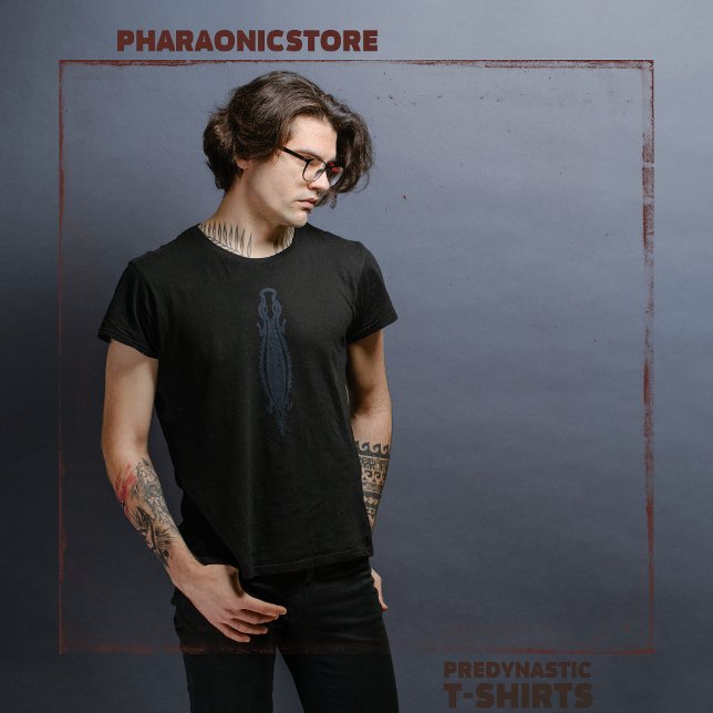 Black & Blue Predynastic Egyptian Crocodile T-Shirt (Creator Uploaded)