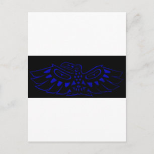 Black Blue Raven Postcard