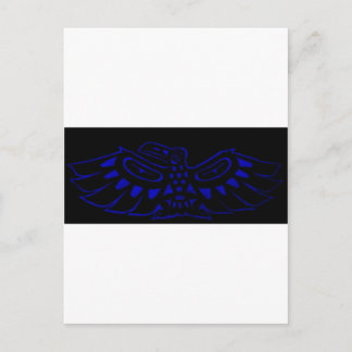 Black Blue Raven Postcard