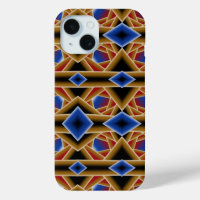 Black Blue Red Gold Ombre Abyss Abstract Art