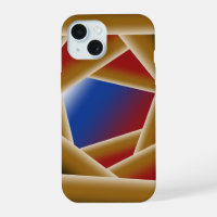 Black Blue Red Gold Ombre Abyss Abstract Art