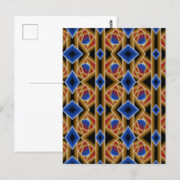 Black Blue Red Gold Ombre Abyss Abstract Art