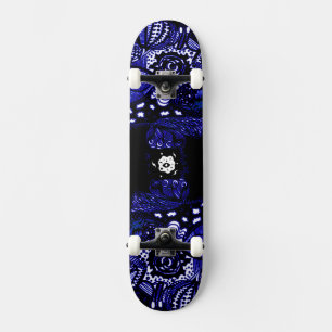Black Blue Skateboard