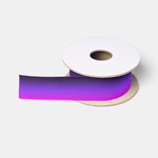 Black Blue Violet and Hot Pink Ombre Satin Ribbon