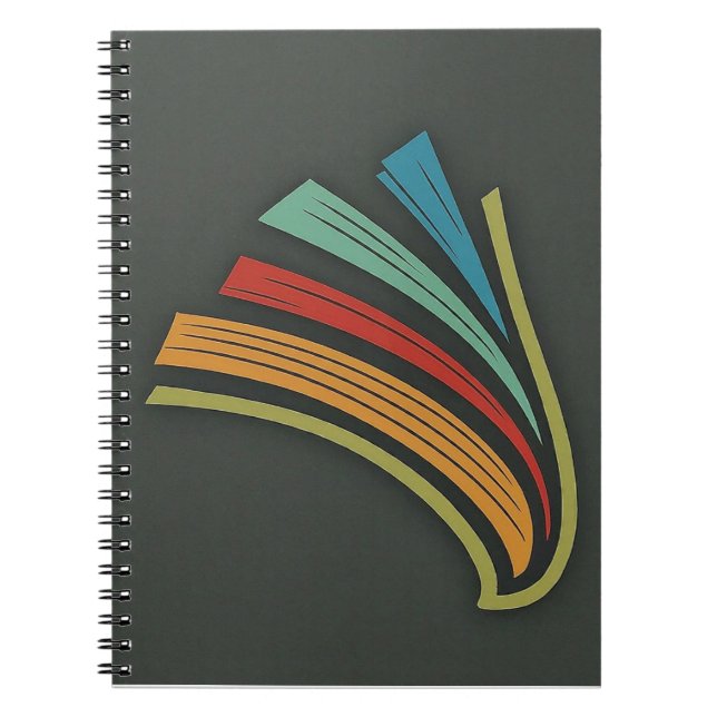 Black, Blue, Yellow Cover Notebook (Front)