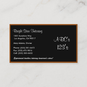 Black Board Basics Business Card