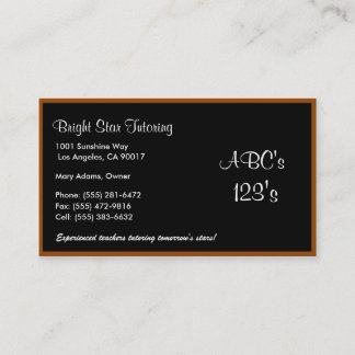 Black Board Basics Business Card
