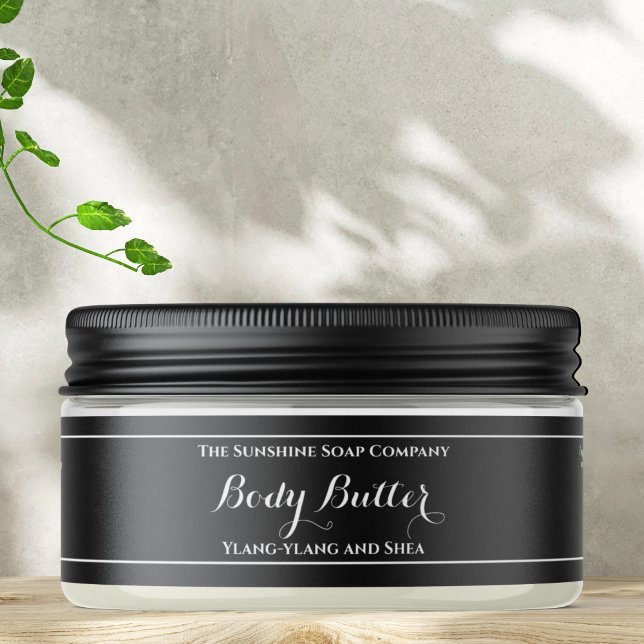 Black Body Butter jar label 1 x 7.25 (Creator Uploaded)