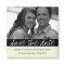 Black Bold Banner Photo Save The Date Magnet