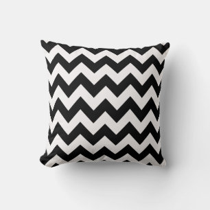 Black Bold Chevron Cushion