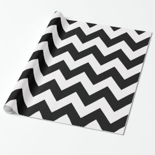 Black Bold Chevron Wrapping Paper