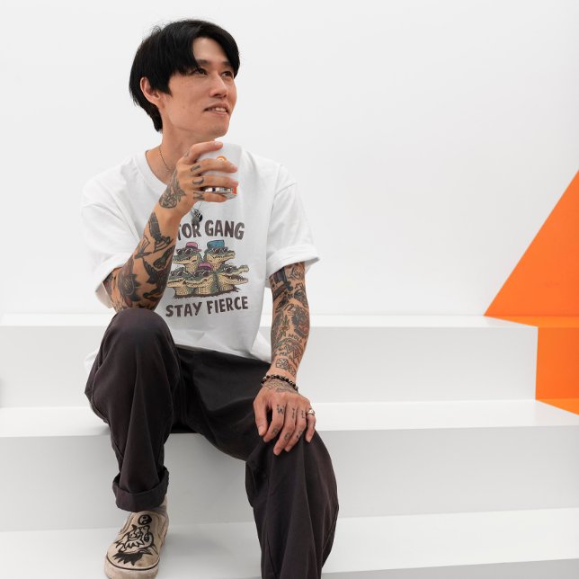 Black Bold Gator Gang T-Shirt (Creator Uploaded)