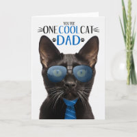 Black Bombay Cat Father's Day One Cool Cat