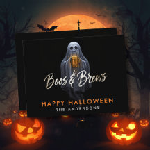 Black Boos & Brews Ghost Halloween 