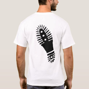 Black Bootprint (back design) T-Shirt