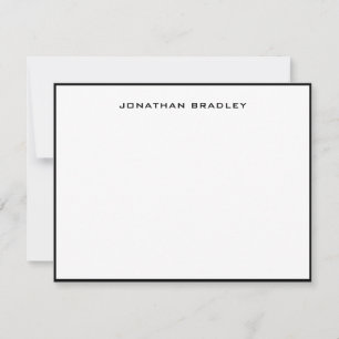 Black Border All Caps Full Name Card