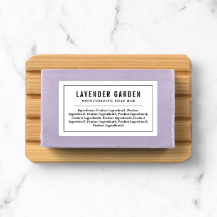 Black Border and Line Ingredients List Product