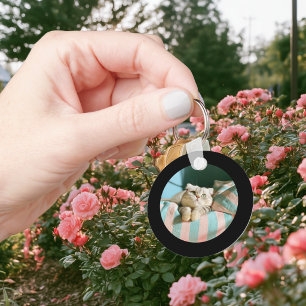 Black Border for Your Photo Key Ring