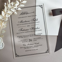 Black Border Muslim Wedding