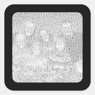 Black Border Photo Sticker