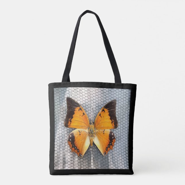Black-Bordered Charaxes Butterfly Tote Bag (Back)