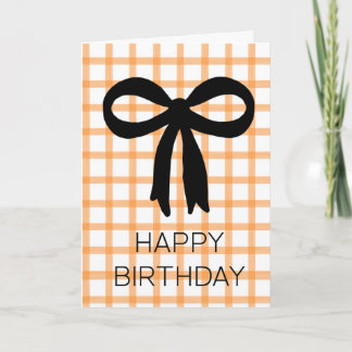 Black Bos Fall Happy BIrhday Halloween Card