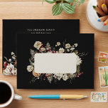 Black Botanical Return Address Envelope<br><div class="desc">Complete your holiday mailings with our Black Botanical Return Address envelope from the Black Boho Botanical Christmas Holiday Card Collection. Featuring a sophisticated design and space for your return address, this envelope adds a touch of elegance to your correspondence. Personalise it with your address for a cohesive and delightful holiday...</div>