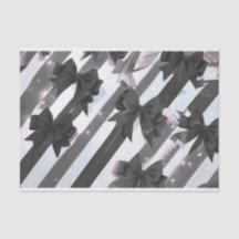 Black bow 2 tissue paper